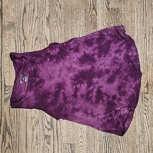 American eagle soft and sexy tank top size medium purple tye dye